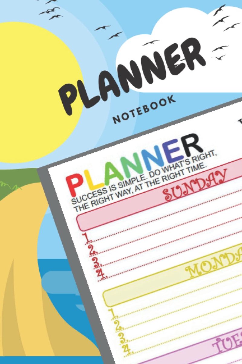Planner voor kinderen - kleurrijk ontwerp - stimuleert systematisch denken - perfect voor belangrijke herinneringen - ShopVlot