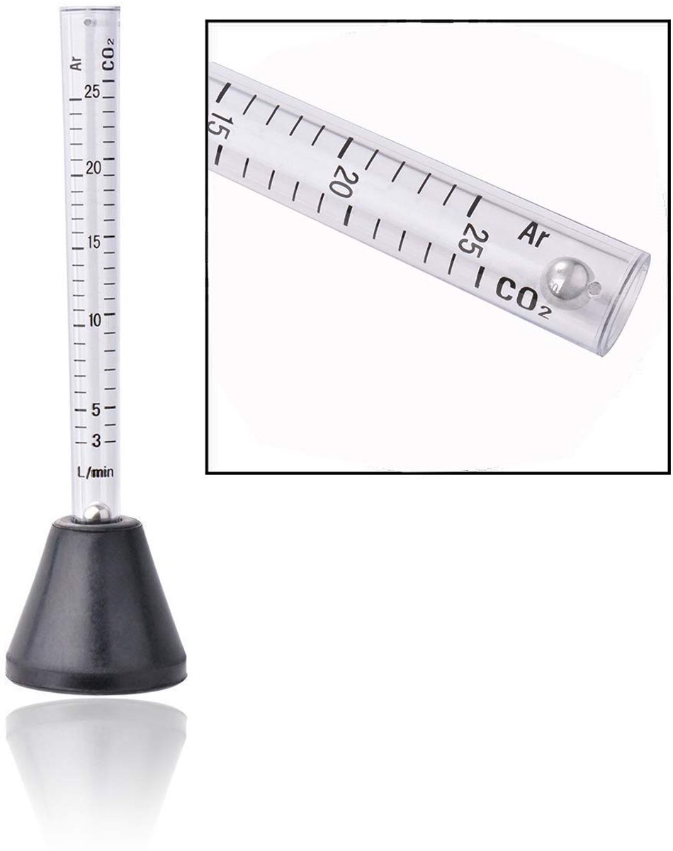 Gasdoorstromingsmeter voor Mig Tig lasmachine - Argon/CO2 tot 25 l/min - Eenvoudig af te lezen - ShopVlot