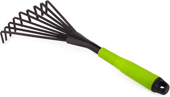 SnelShoppen - Handveger met 9 Elastische Tanden, Tuinveger voor Bladeren en Onkruid, Handriek voor Grasmaaien, Werkbreedte 12 cm, Ideaal voor Tuin en van Snelshoppen — afbeelding 5