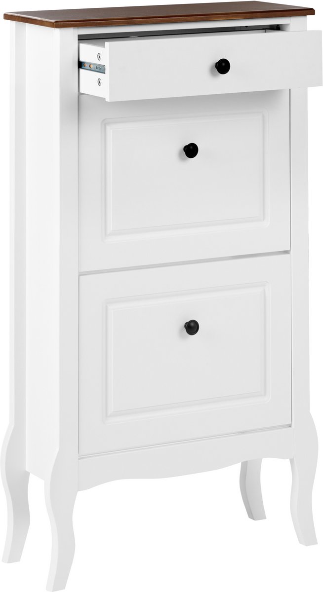 NUNDLE - Schoenenkast - Wit - MDF