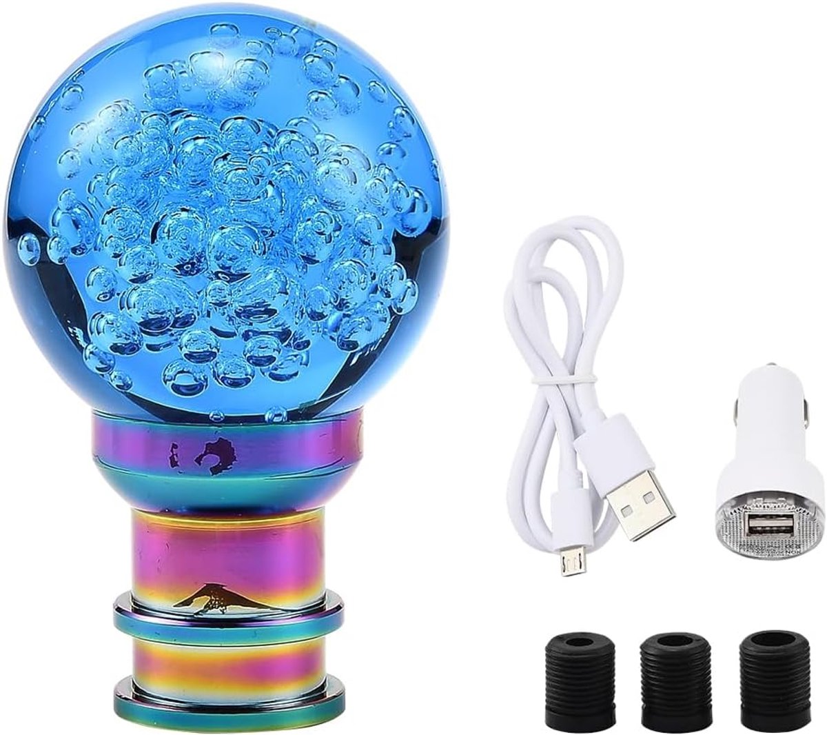 Versnellingspookknop - Duidelijk Kristal Acryl - Bubble Hoofd - Verbeterde Grip en Controle - ShopVlot