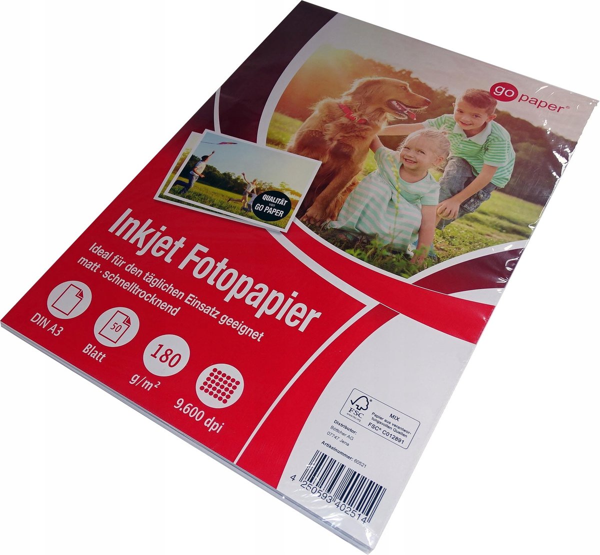 Mat Fotopapier A3, 50 vel, 180g/m², compatibel met pigmentinkt