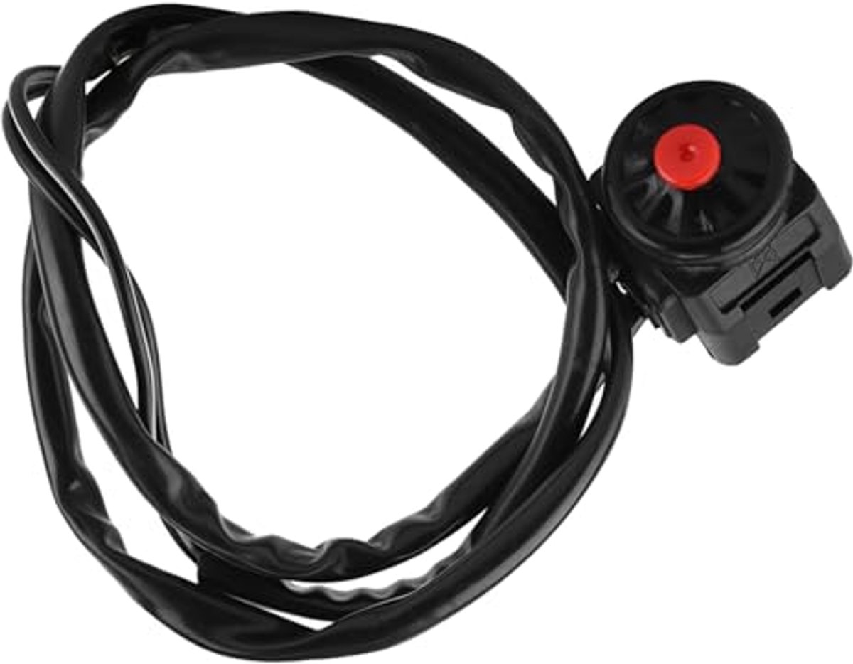 Motorfietsstuur hoornstop schakelaar - universele knop 22 mm - eenvoudig te installeren - perfect voor elke motor - ShopVlot