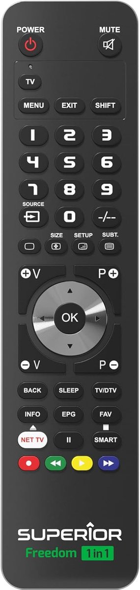 Universele afstandsbediening - Micro-USB - Programmeerbaar vanaf PC - Voor meer dan 260.000 apparaten - ShopVlot