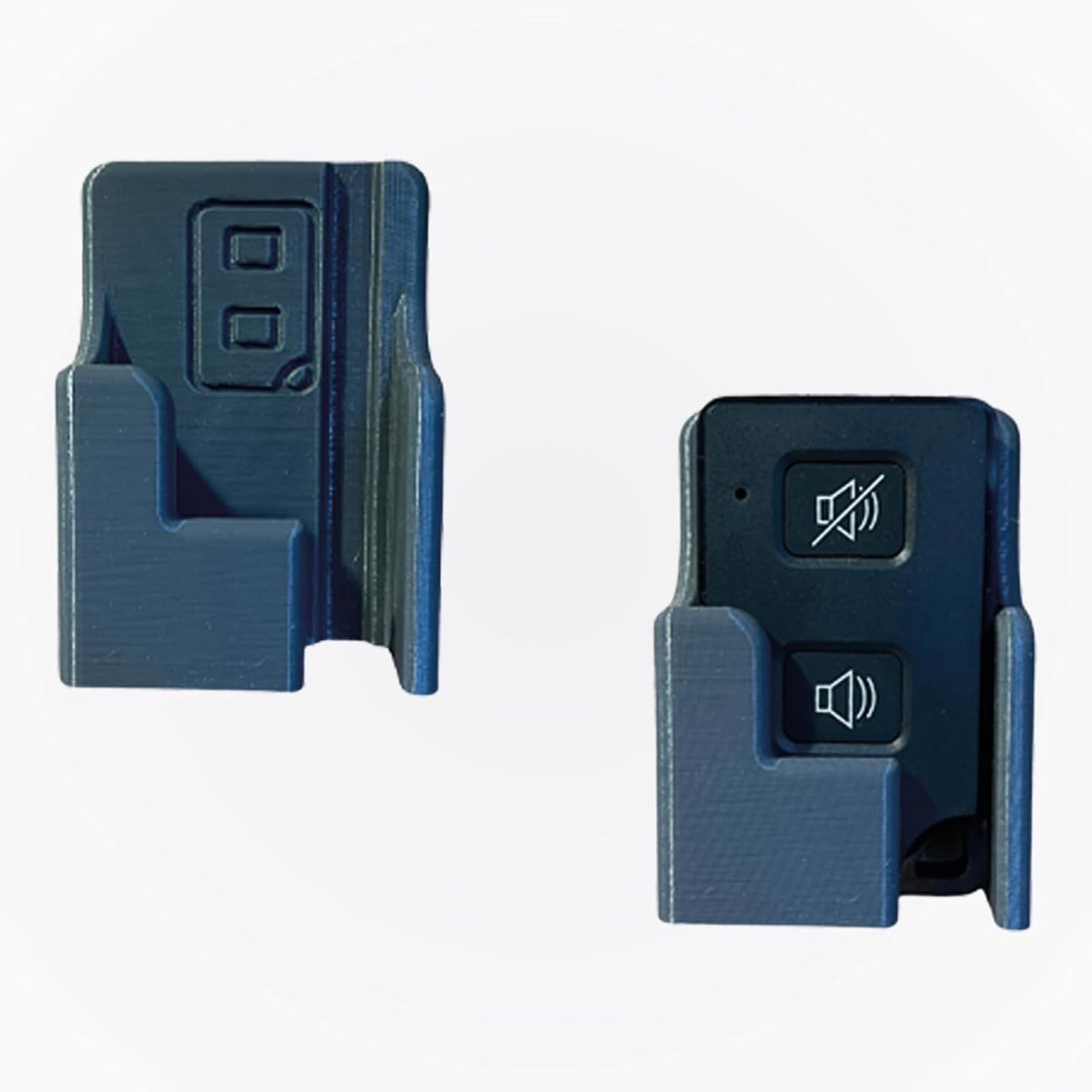 Houder voor Thitronik alarmsysteem afstandsbediening - 3,8 x 2,2 x 5,5 cm - met zelfklevende strips - ShopVlot