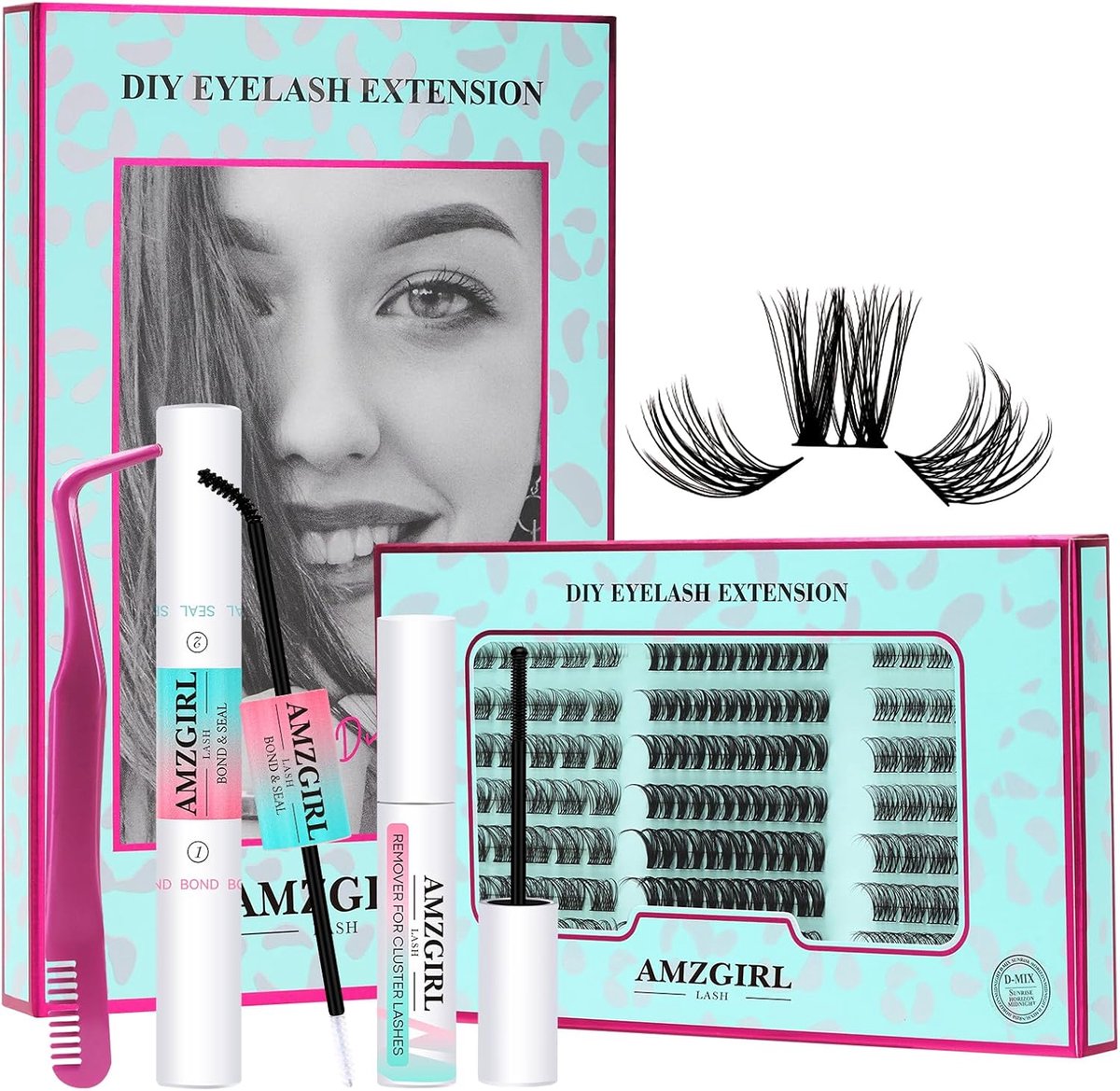 Wimperextensions set 144PCS - 8-16 mix - C krul - Maak je eigen wimpers - ShopVlot