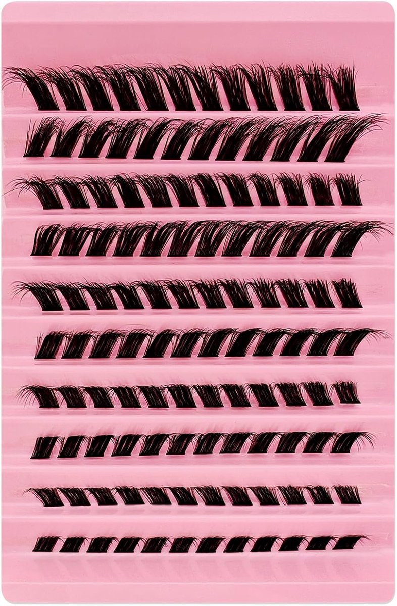 Wimperextensionset 120 Stuks - Fluffy Kunstwimpers - Dikke Wimperclusters - Voor Volumineuze Wimpers - ShopVlot