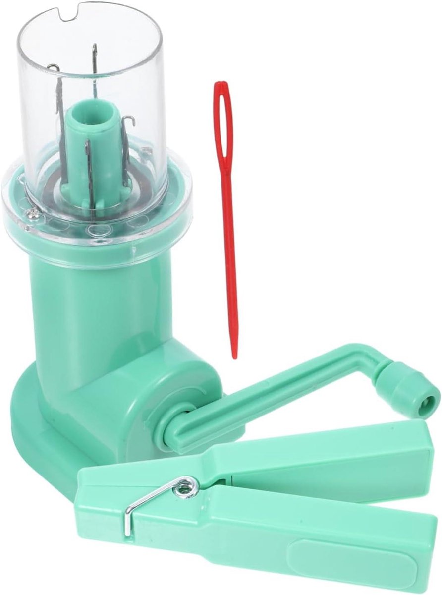 Handmatige Garenopwinder - Breimachine Spinner - Knutselen Maken - Tijdbesparend Ontwerp - 13.5 cm Lengte - Lichtgroen