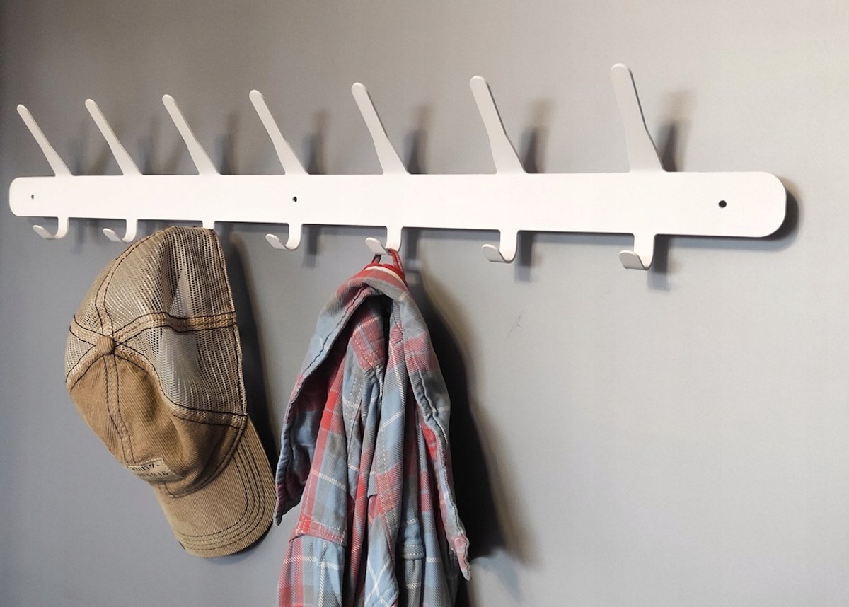 PROSTY #4 Wieszak na Ubrania 80cm - Loft Design, Wit