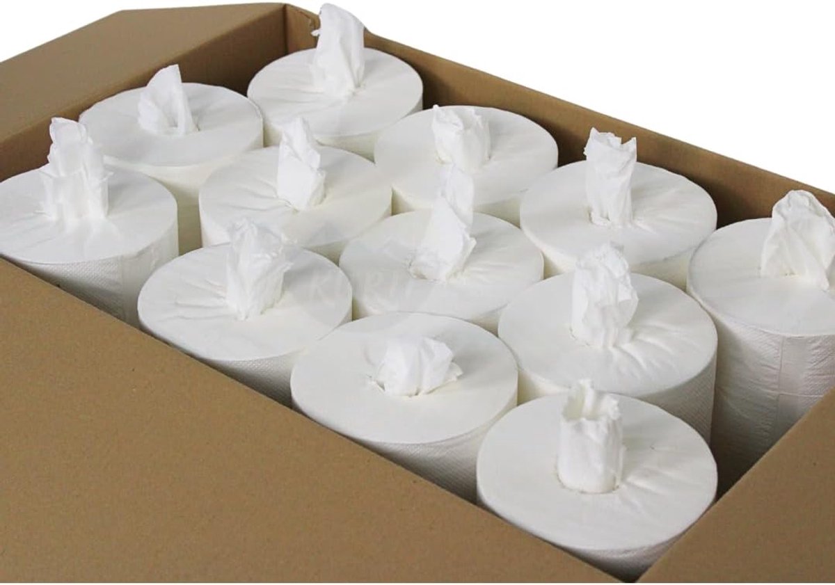 Polijstpapier rol 120 m - cellulose 1-laags - 12 rollen per verpakking - ideaal voor keuken en werkplaats - ShopVlot