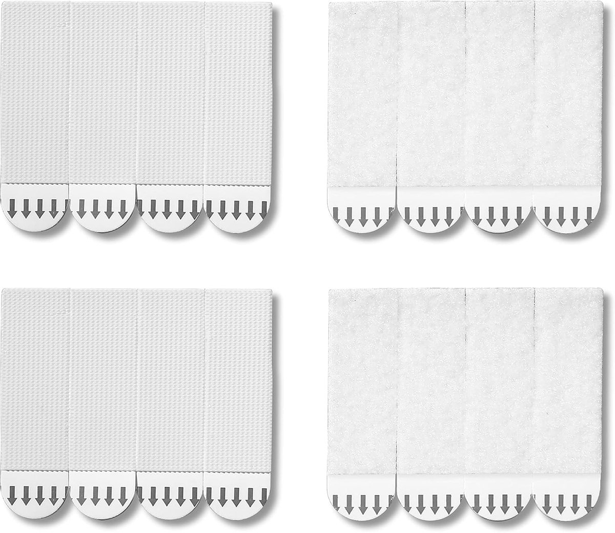Foto ophangstrips 32 paar - Medium wit - Sterke dubbelzijdige tape - Eenvoudig te gebruiken - ShopVlot
