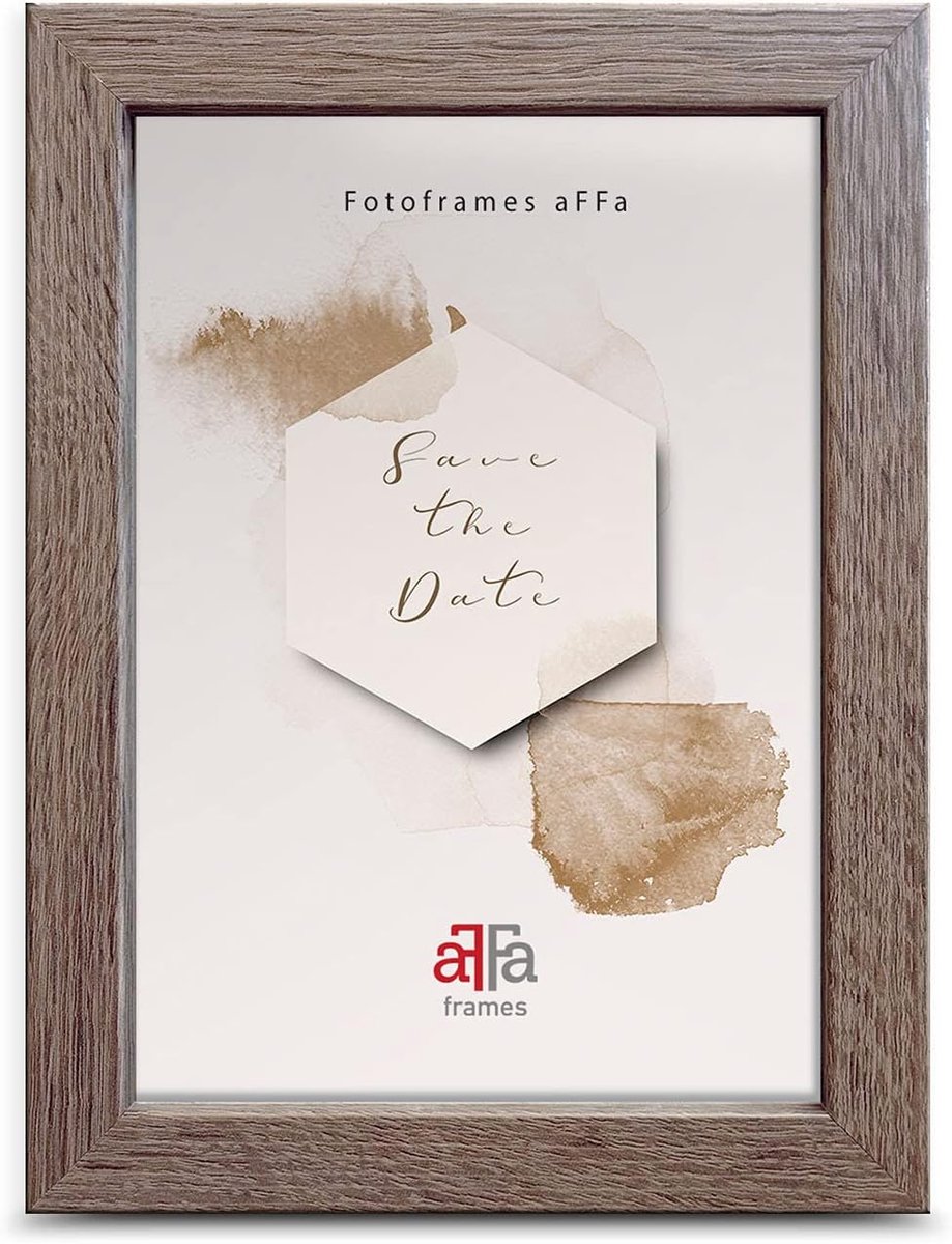 Fotolijst 15 x 20 cm - MDF Sonoma Eiken - Lichtgewicht en veilig - Perfect voor jouw mooiste herinneringen - ShopVlot
