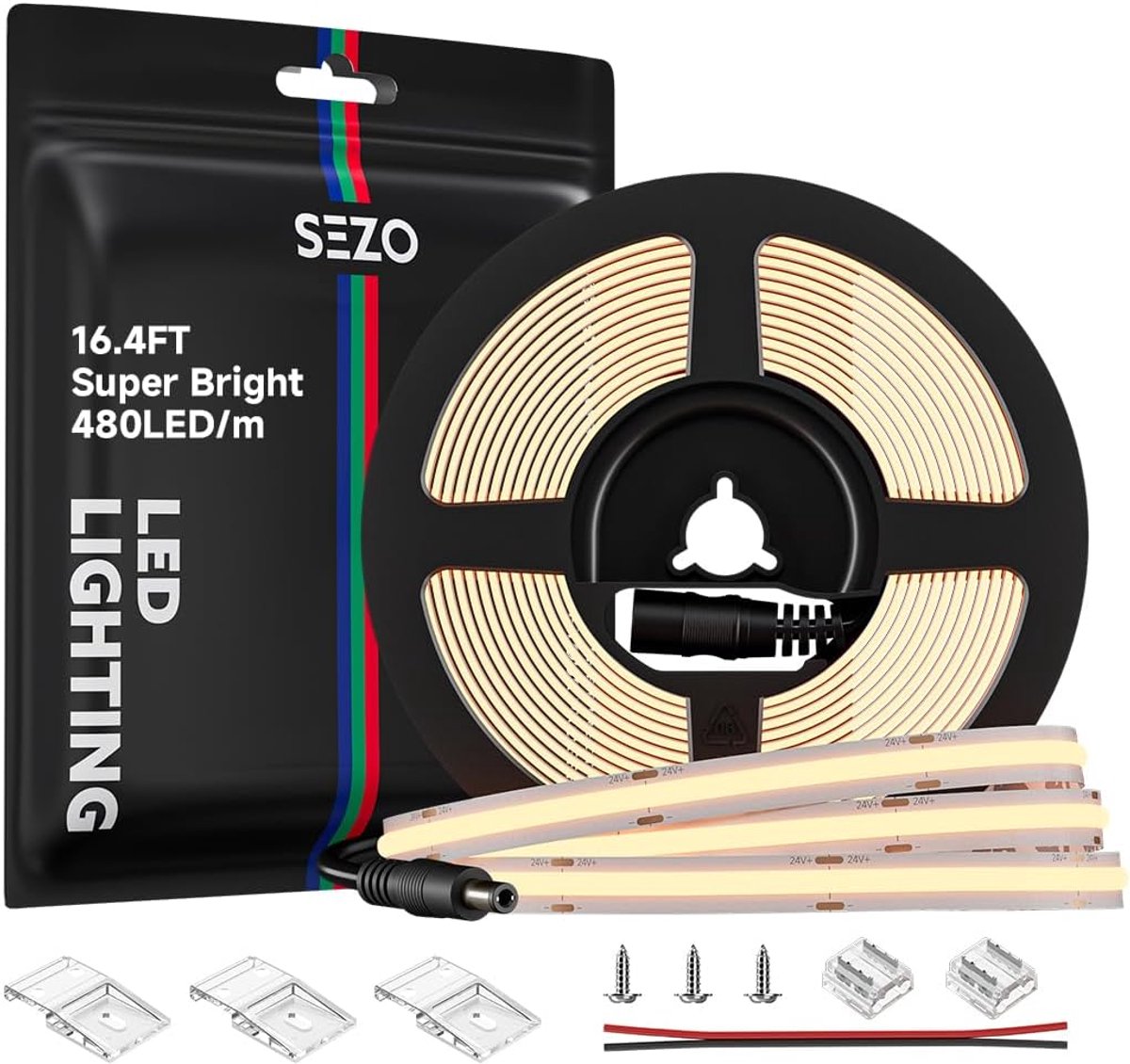 LED strip 5 m - ultra bright - warm wit 2700 K - dimbaar, hoge dichtheid, perfecte verlichting - ShopVlot