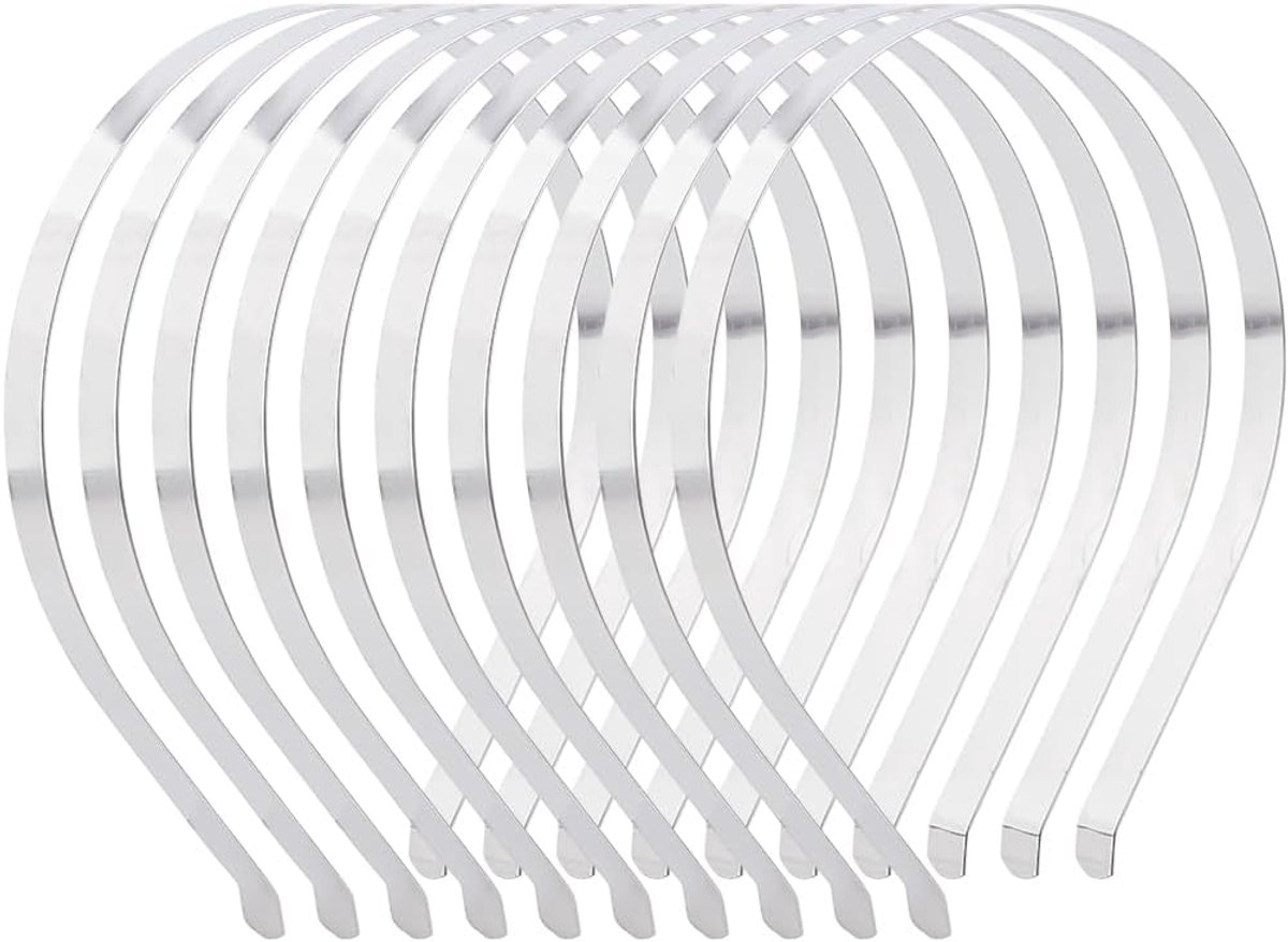 Metalen hoofdband 10 stuks - glad ijzer 4 mm - gepolijst oppervlak - pijnloos opsteken van haar - ShopVlot