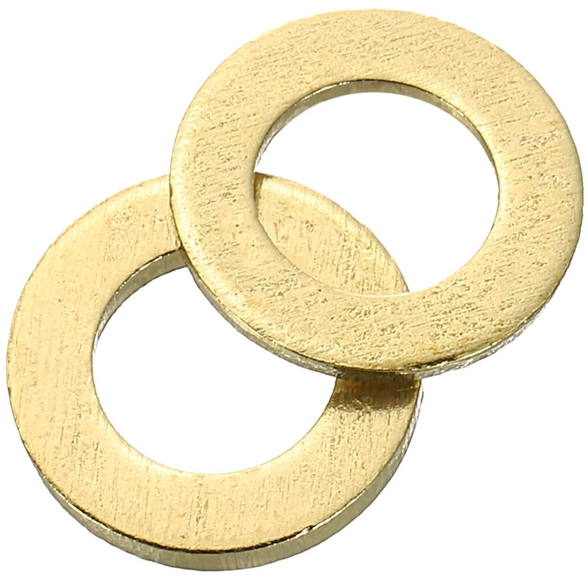 80-delige set van sluitringen, M5 x 9mm x 1mm messing ring bijlagschijven assortiment, platte borgschijven dichtende ring metalen schijven voor schroeven bouten moeren