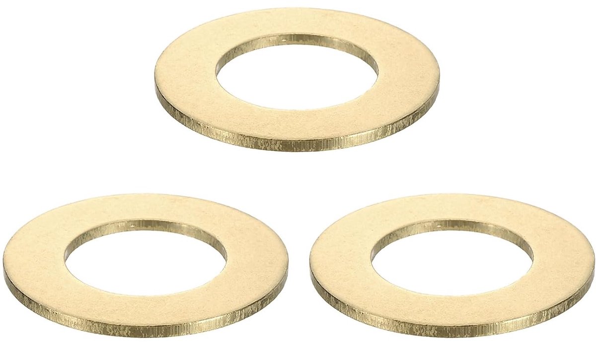 Platte afdichtingen, M30 x 54 x 2,5 mm messing sluitringen, platte ringen voor schroeven, bouten, machinereparatie, buitenbouw