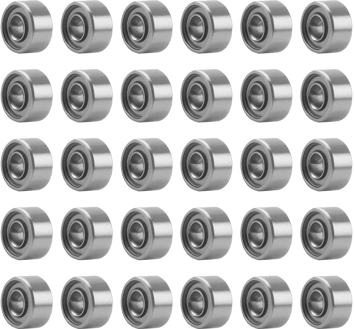 Lagers - mini-kogellagers (3 x 8 x 4 mm), dubbel afgeschermde groefkogellagers van koolstofstaal, nauwkeurige kogellagers voor skateboard, kogellagers, trolleys, elektromotoren en meer