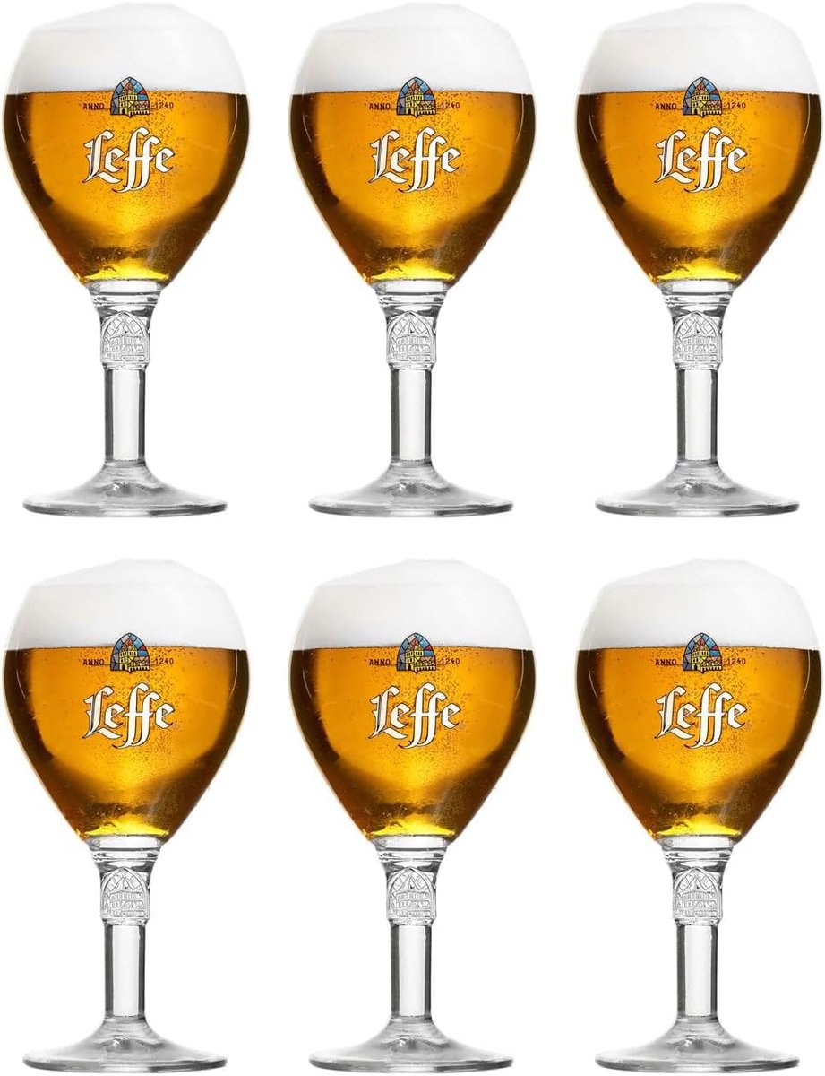 Bierglas set van 6 - 33cl - officieel model - vaatwasserbestendig - SnelShoppen