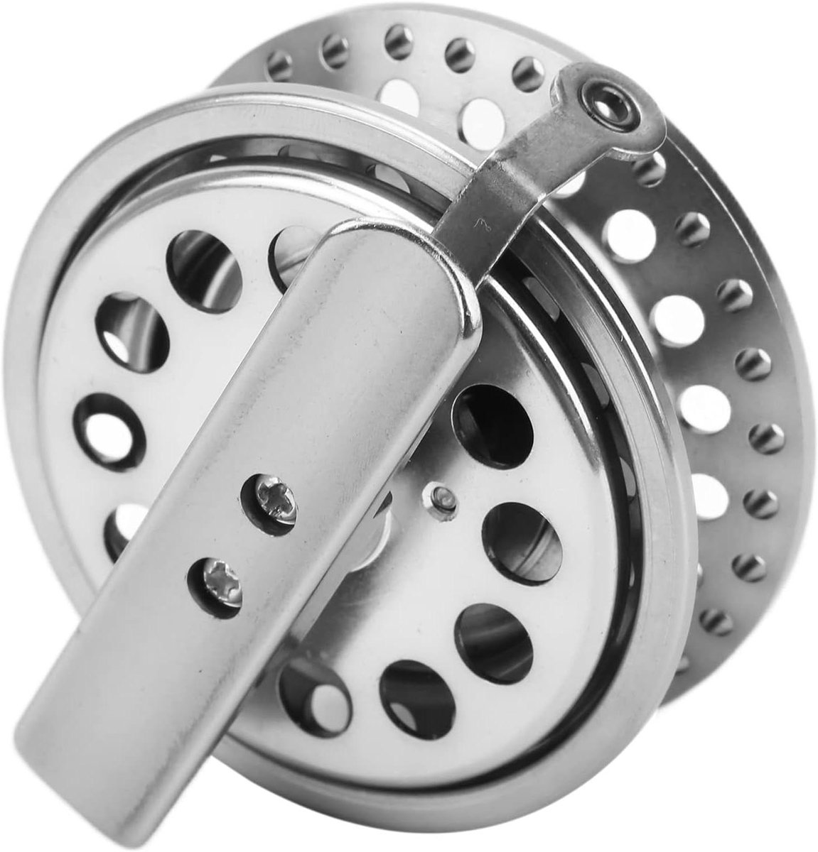 Ijsvismolen - Vlotmolen Rotsvissen - Vissen Buiten - Volledig Metalen - Compact - Zwart