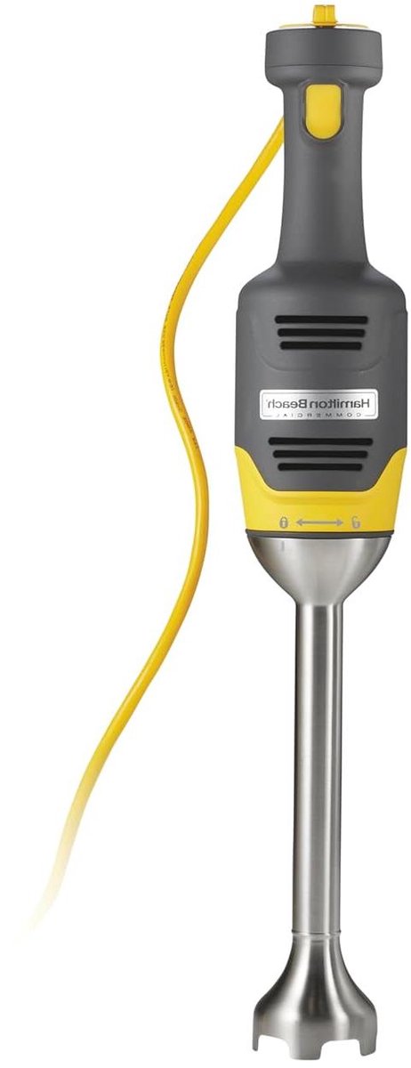 Handmixer Staafmixer - Blender Staaf - Kleine Recepten Bereiden - Variabele Snelheden - 23 cm - Grijs Geel