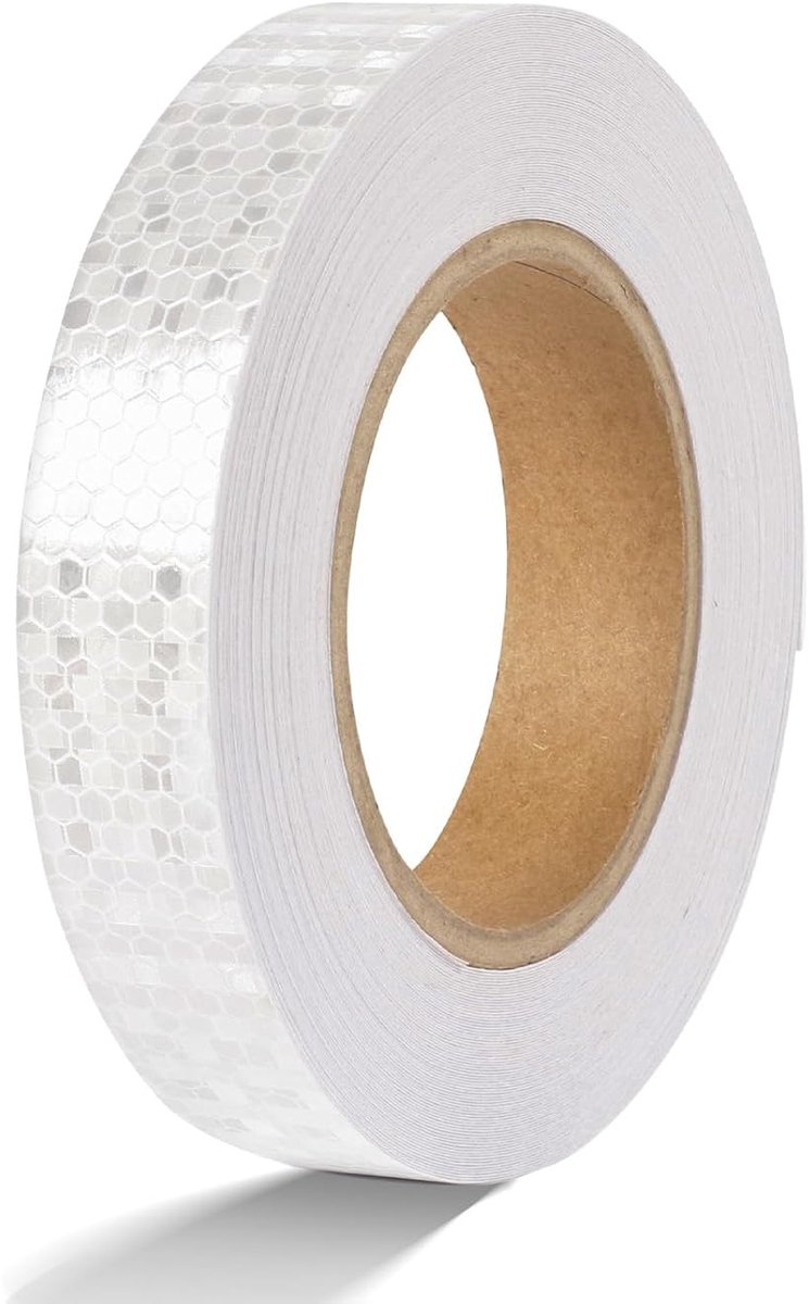 Reflectietape 25m x 2.5cm - Zelfklevende Waterdichte Reflecterende Stripe