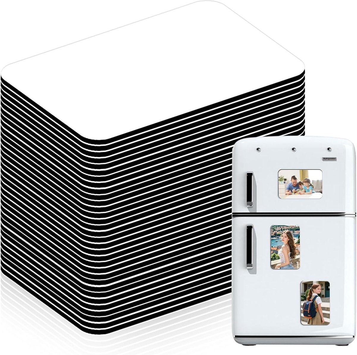 Sublimatie Magneten 5,5 x 7,5 cm - Blank Metaal - DIY Decoratieve Magneten - Ideaal voor Whiteboard en Muurdecoratie - SnelShoppen