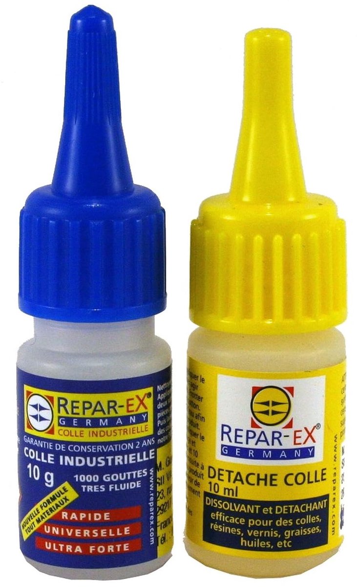 Bricolagepro set met professionele lijm Repar-ex 10 g - vlekkenverwijderaar 10 ml - voor alle oppervlakken - ShopVlot