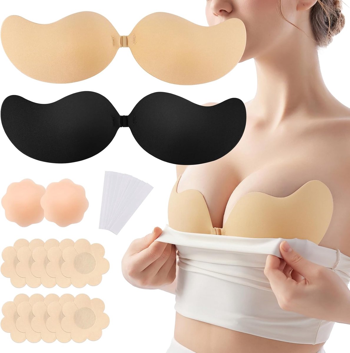 Adhesieve bh push-up - Strapless - Onzichtbaar - Perfect voor trouw- en avondjurken - SnelShoppen