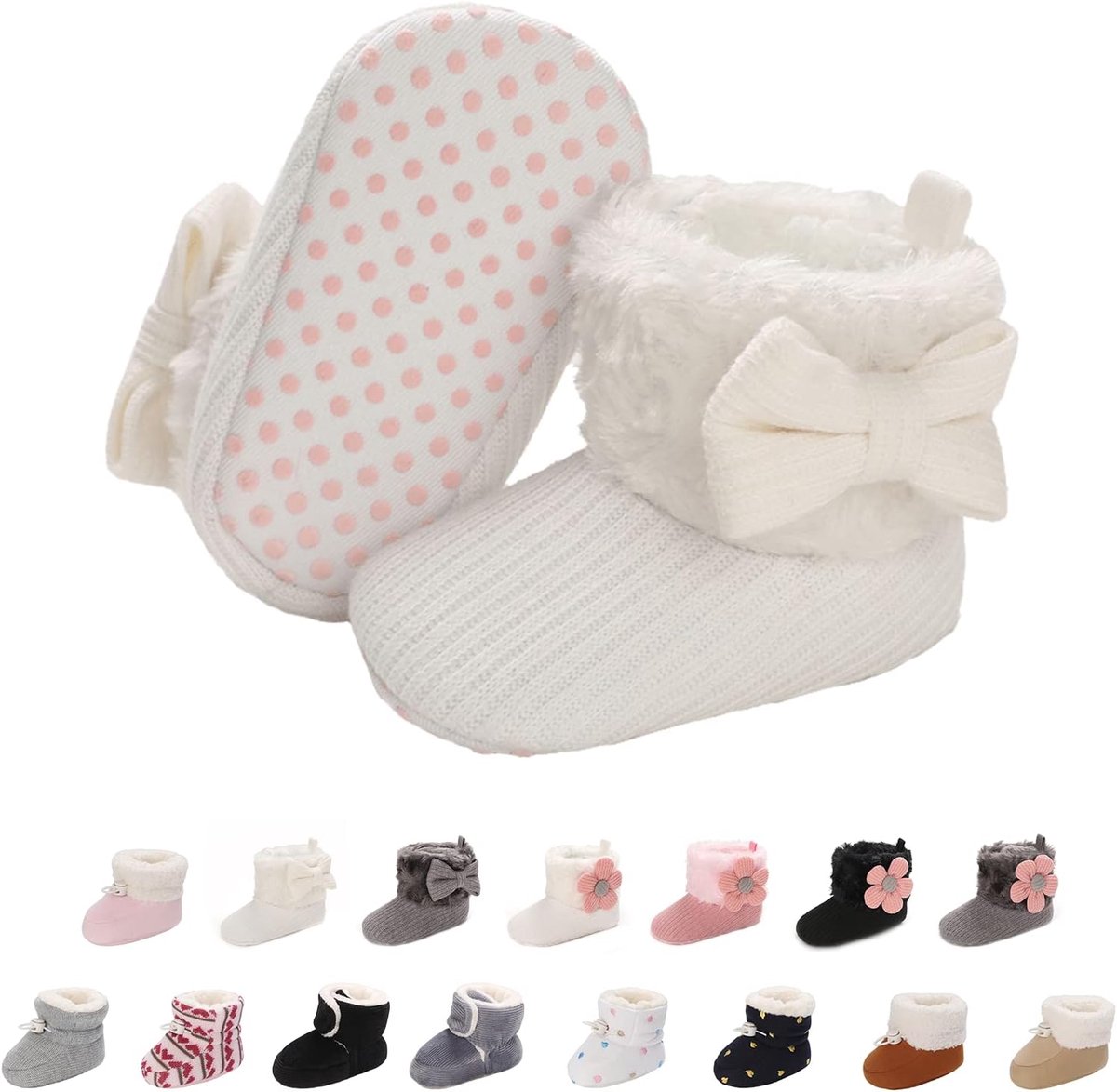 Kindersneeuwlaarzen 0-18 maanden - zachte bodem - antislip - ideaal voor winterse dagen - SnelShoppen