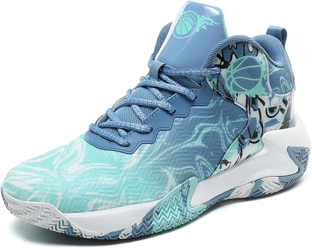 Basketbalschoenen voor heren - Hoge schoenen - Mesh materiaal - Comfortabel voor wandelen - SnelShoppen