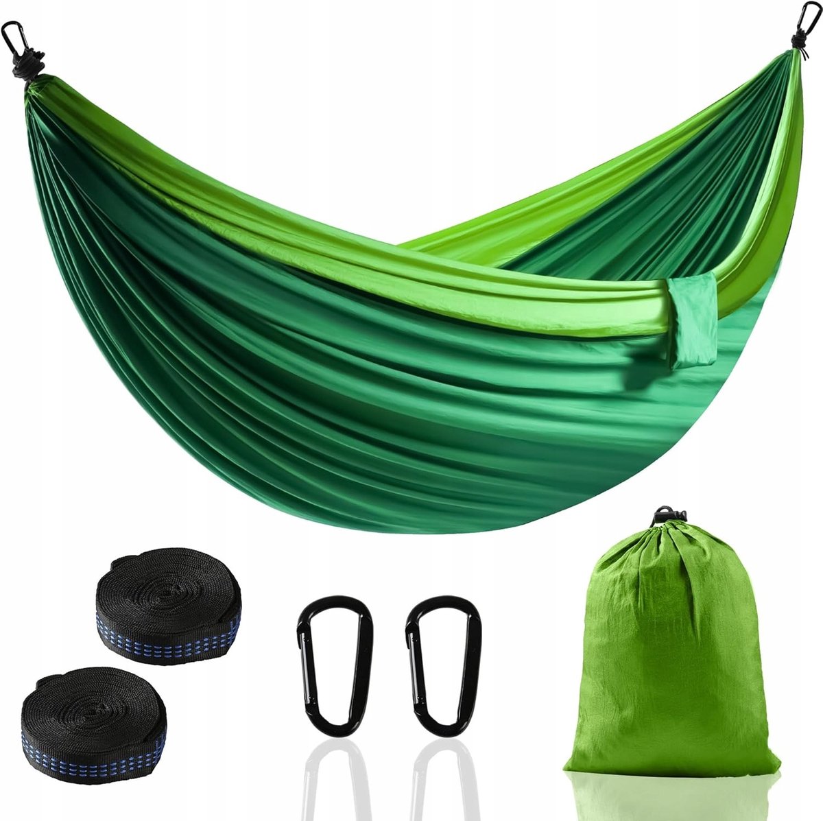 Merkloos Nylon Kampeerhamak - Lichtgewicht & Comfortabel (200kg)