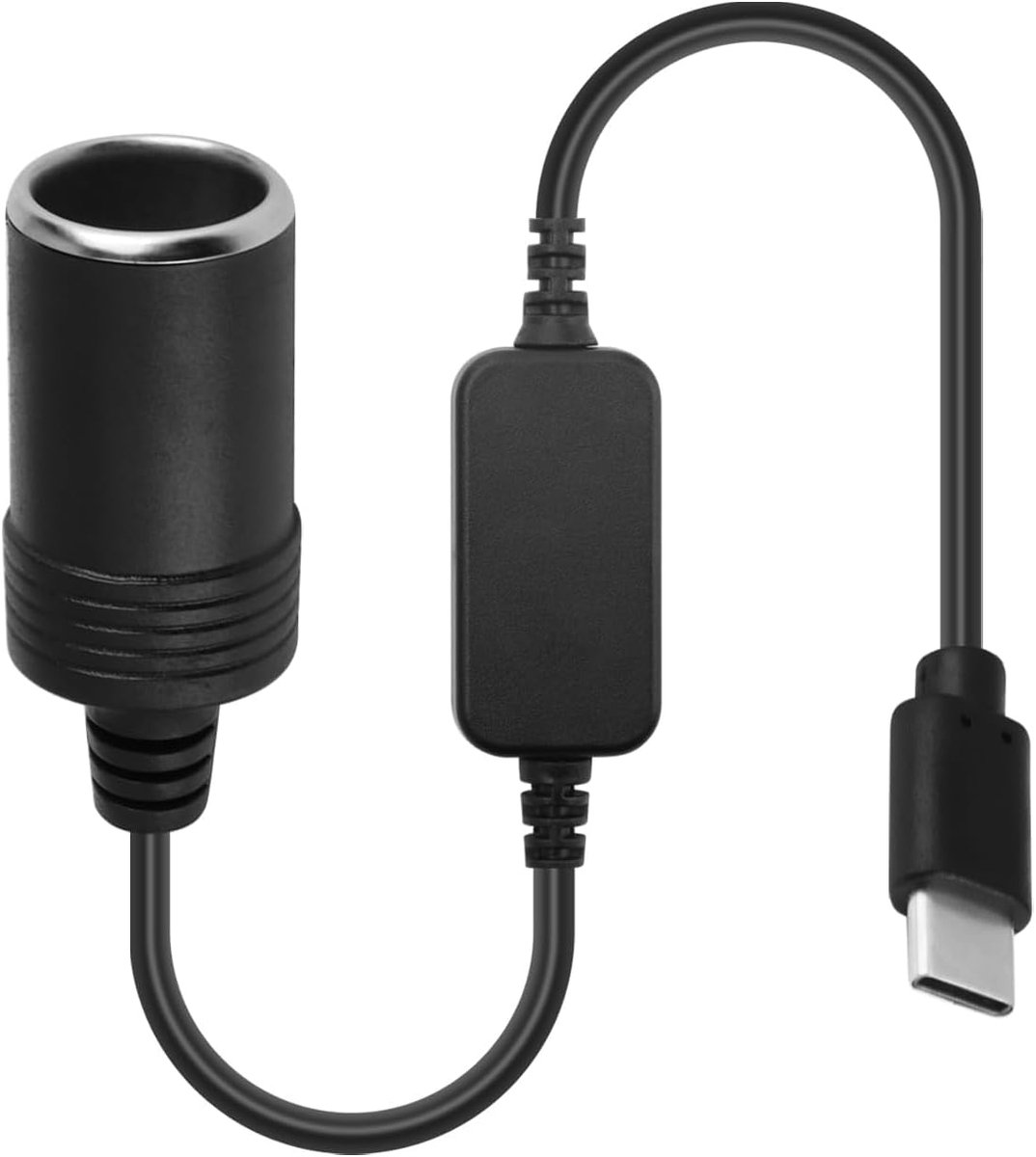USB C naar sigarettenaansteker 12V - USB C stekker - Snelle oplader - Ideaal voor onderweg - ShopVlot