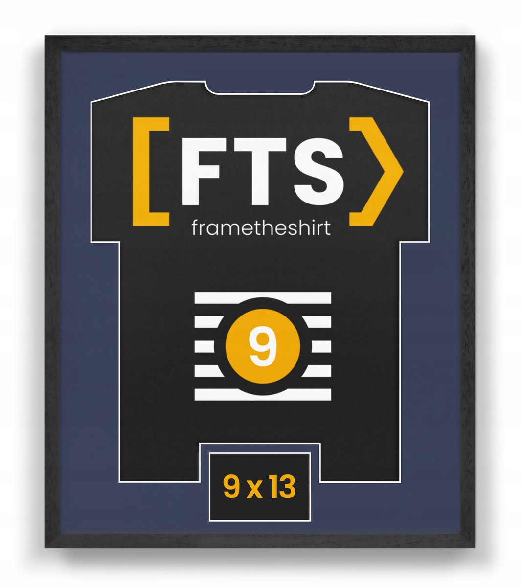 Merkloze fotolijst voor sportshirts met venster - Cadeau voor fans