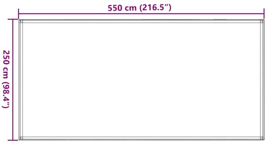 vidaXL - Tenttapijt - 250x550 - cm - HDPE - donkergroen van Merkloos — afbeelding 2