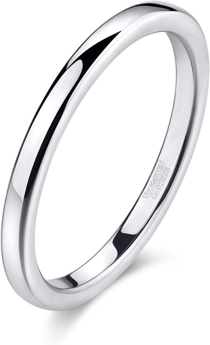 Ringen Ringen voor Vrouwen Mannen Rose Goud/Zilver Gepolijst Slanke Engagement Belofte Ring