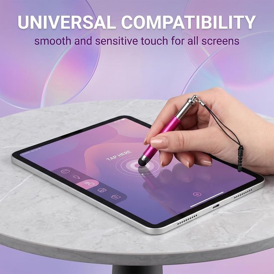 10 stuks universele touchpen voor tablets en smartphones, capacitieve stylus met hoge gevoeligheid voor Android-tablets en alle touchscreen-apparaten, 10 kleuren — afbeelding 4