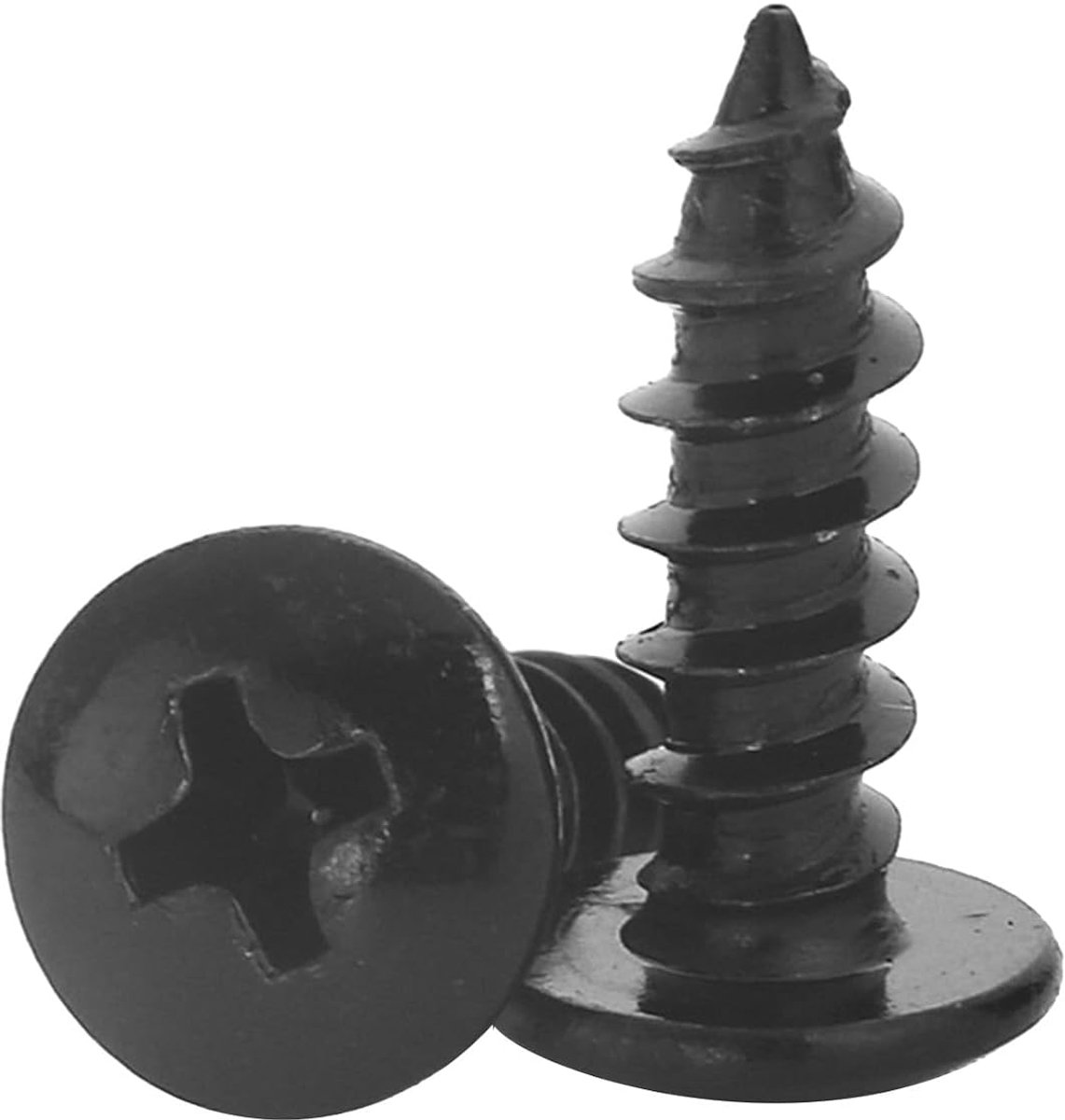 20 Stuks M3x25mm Houtschroeven Zelftappend Paddenstoelkop Kruiskop | Koolstofstaal Ronde Flenskop voor Hout Meubels Timmerwerk Montage Reparatie Werkplaats DIY Veilige Bevestiging