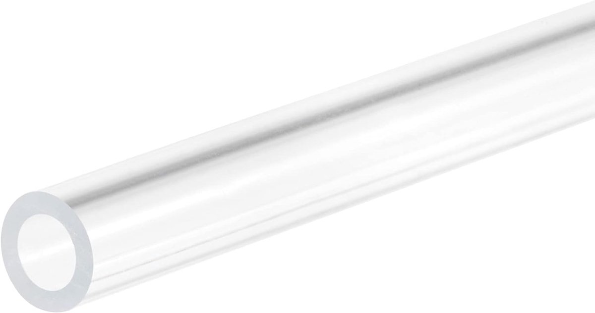 Sourcing map 4stk. Helder stijve acrylbuis 5 mm ID x 8 mm OD x 305 mm ronde buis