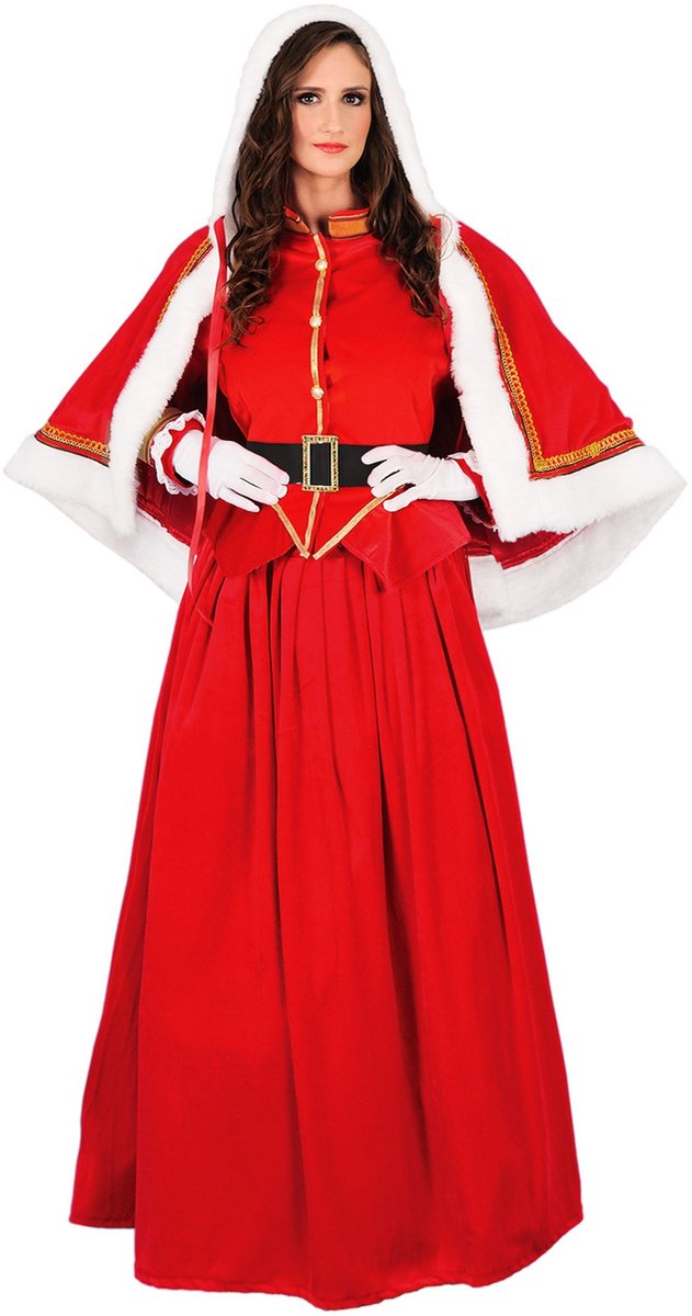 Feestelijke Kerstvrouw Kostuum