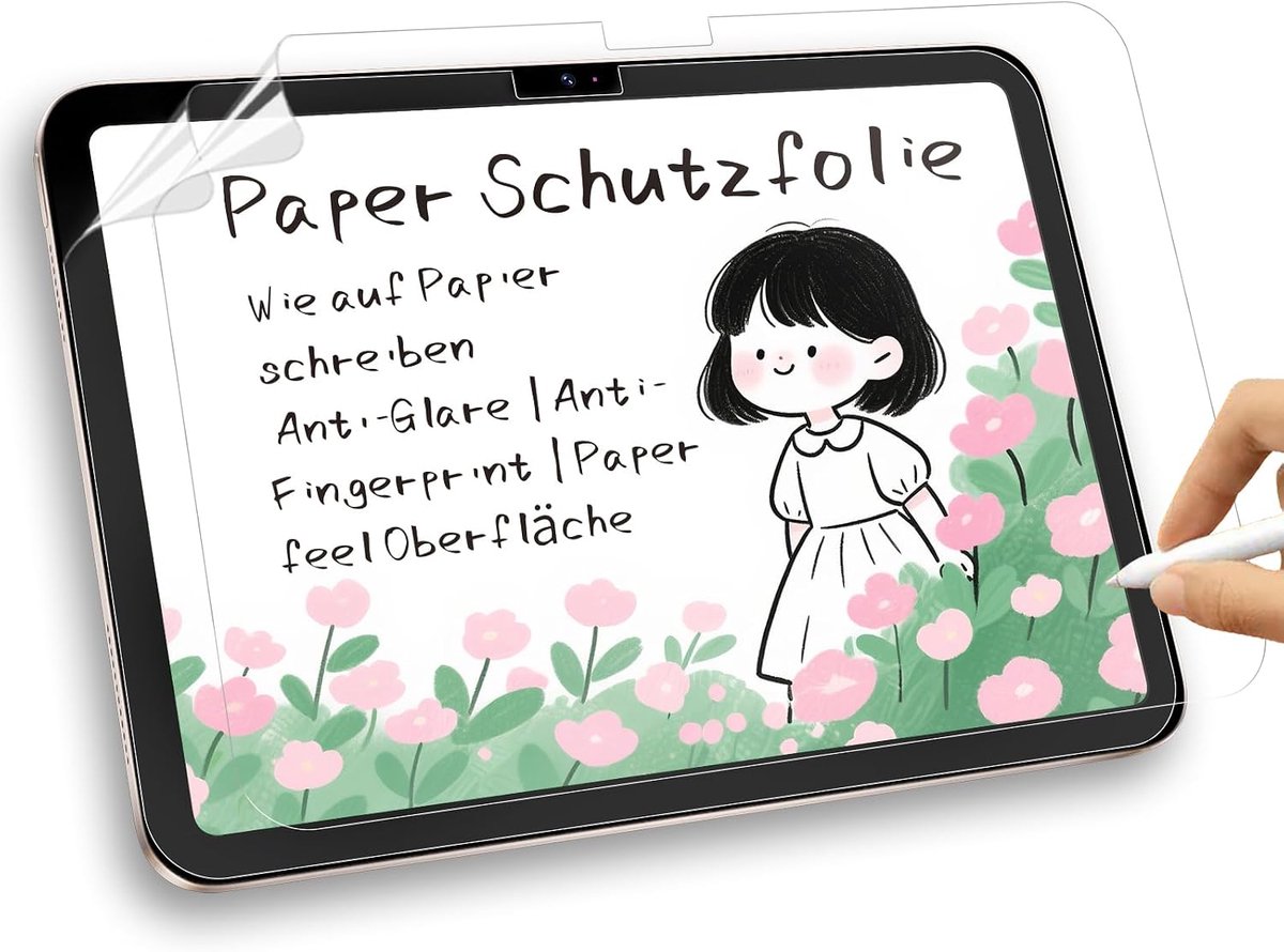 2 stuks papieren beschermfolie voor iPad Air 13 inch (M4/M3/M2, 2026/2025/2024), Like Paper Film, mat, niet-verblindende displaybescherming, PET-papierfolie voor tekenen, schrijven en notities