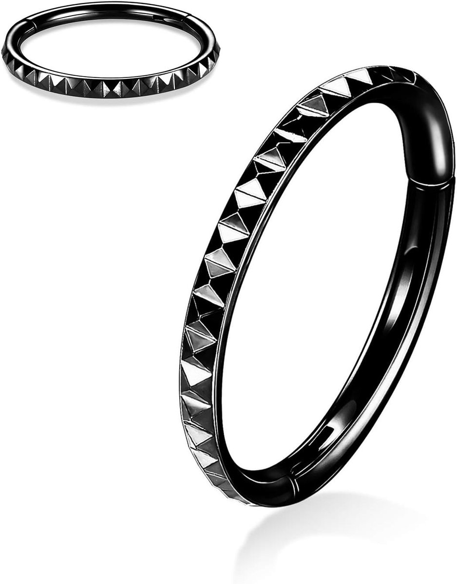 Ringen hoepel 20G 18G 16G naadloze piercingringen voor neus septum kraakbeen helix tragus conch rook daith lobe diameter 6 mm tot 12 mm