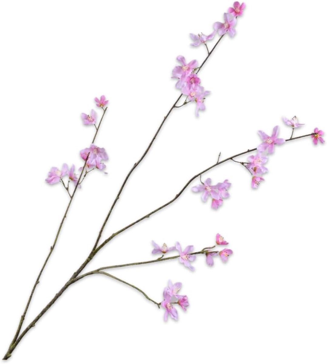 Kunstbloem tak lilak roze - 114cm - zijde bloemen - perfecte decoratie voor elk interieur - SnelShoppen