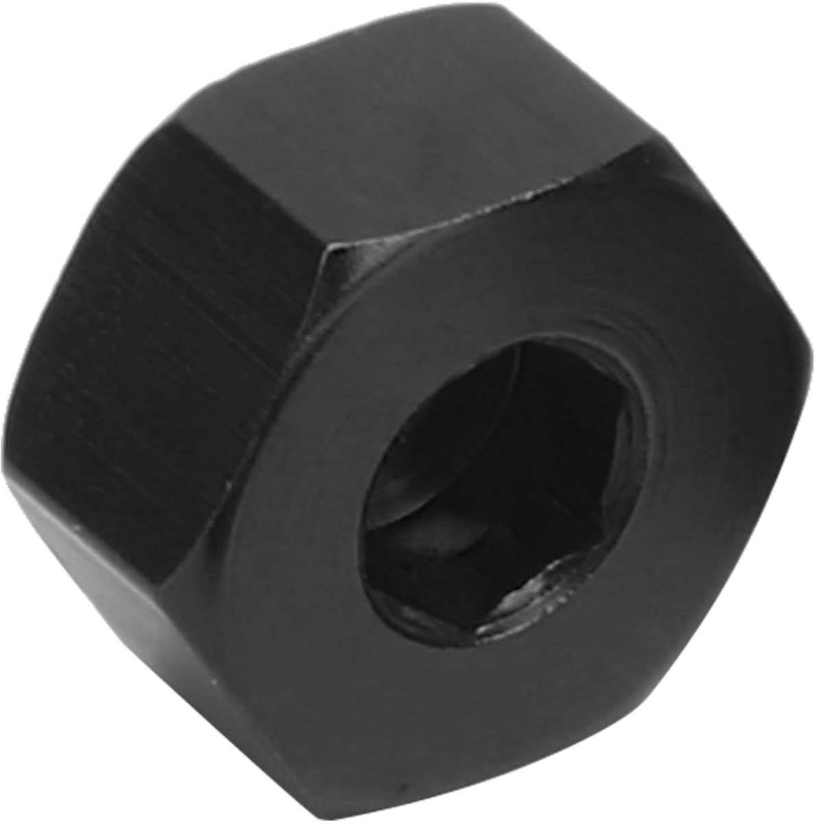 Hex Combiner, Wielnaaf Hex Adapter 5mm tot 12mm Combiner Beschikbaar voor WPL D12 1/10 RC Model Trucks(Zwart)