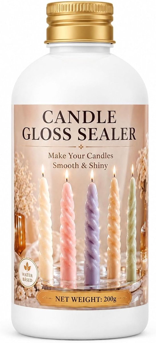 Kaarsvernis 200ml, Gloss & Protect Coating voor DIY Kaarsen | Maak de kleuren op het kaarsenoppervlak levendiger