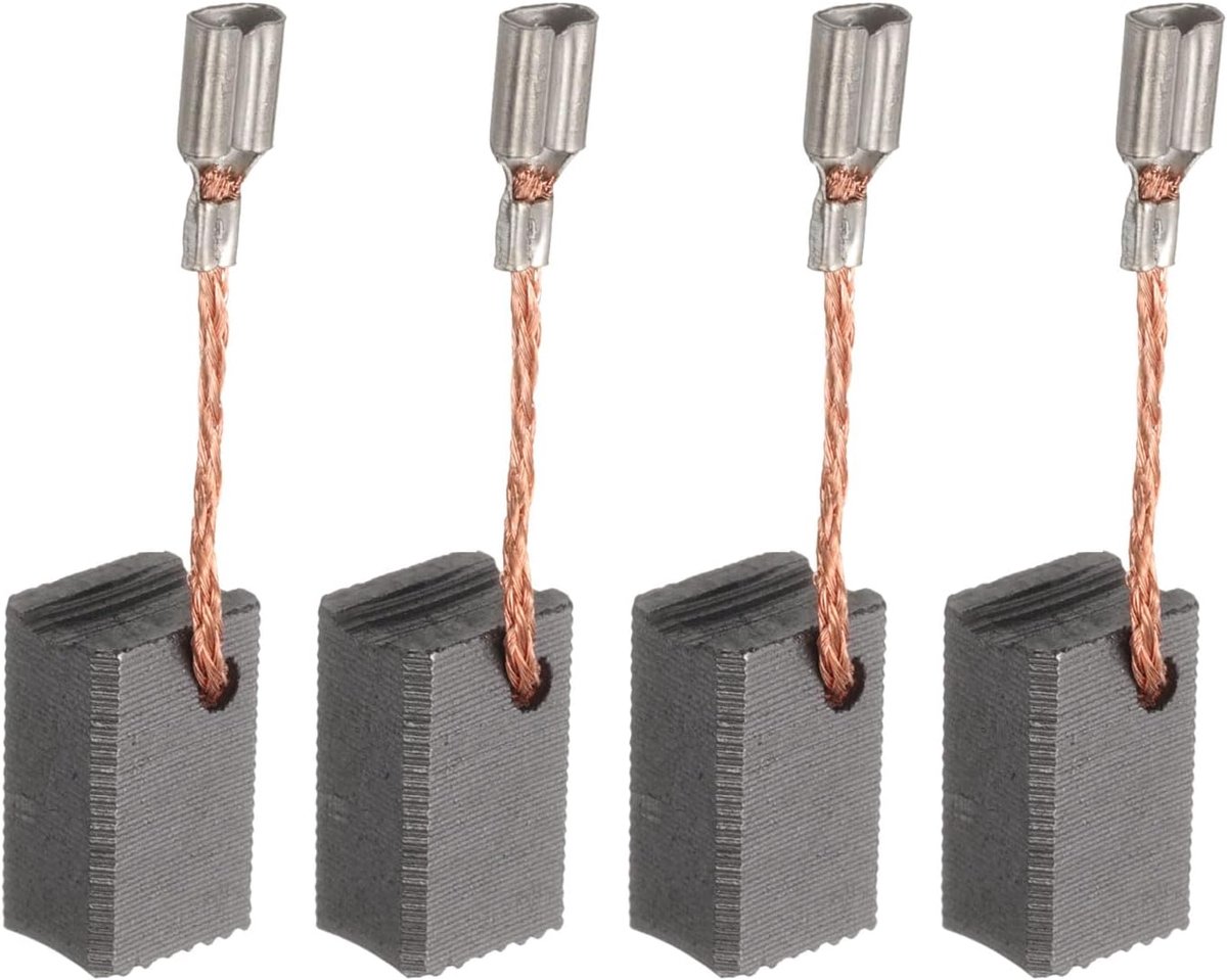 4 stuks koolborstels 13 mm x 8 mm x 6 mm elektromotor reserveonderdeel | Rotatiegereedschap, snijmachine, polijstborstels, slijpborstels, 7-100#, voor reparatie van elektrisch gereedschap