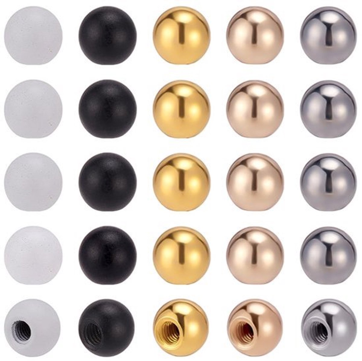 M4 Schroefdoppen - 70 Stuks in 5 Kleuren - Decoratieve Moeren voor Verlichtingsarmaturen