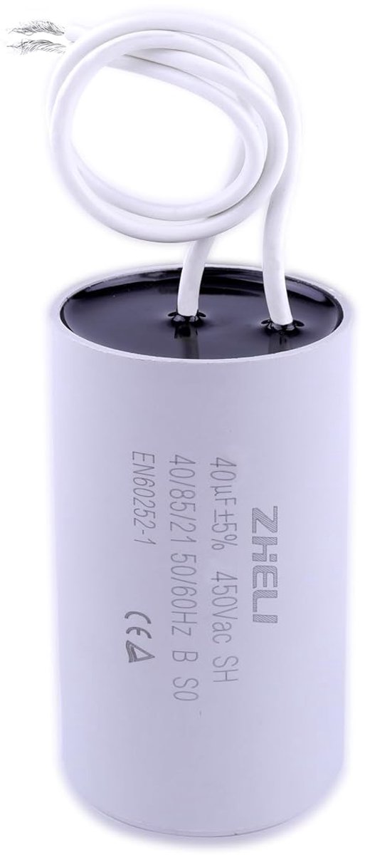 CBB60 Capacitor 40uF - 450VAC - Cilindrisch - Geschikt voor aircompressoren - ShopVlot