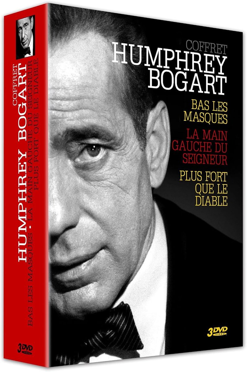 Films Humphrey Bogart - 3 Klassiekers - Bas Les Masques, La Main Gauche Du Seigneur, Plus Fort Que Le Diable - ShopVlot