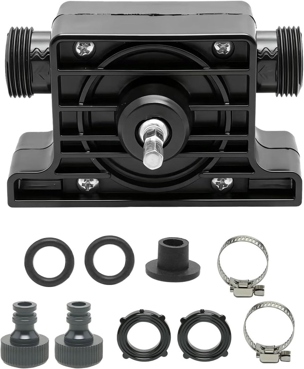 Waterpomp Handboor 20-30 L/Min - Kunststof Slangpomp - Zelfaanzuigend tot 3 m - Ideaal voor Tuin en Kelder - ShopVlot