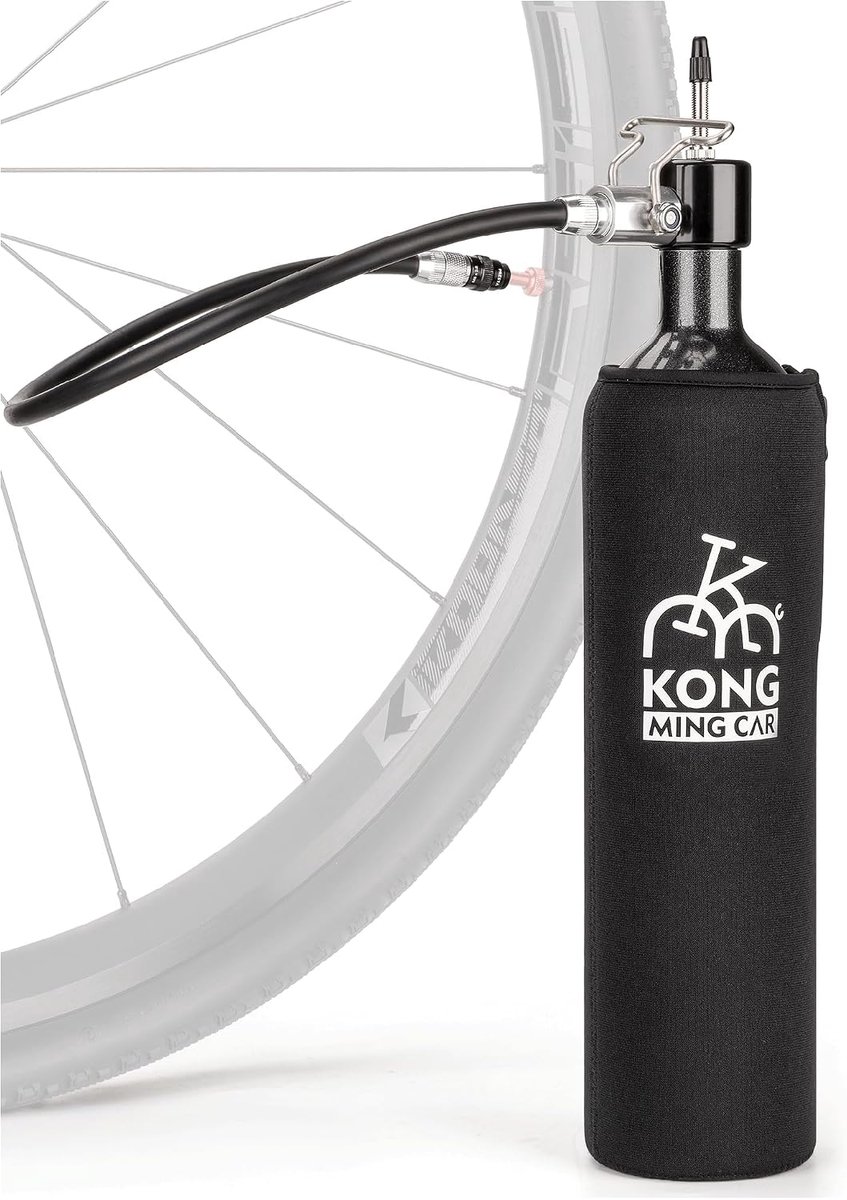 Fiets Tubeless Banden Booster 1.1 L - Herbruikbare Aluminium Pomp - Snel Tubeless Monteren en Lucht Afsluiten - SnelShoppen
